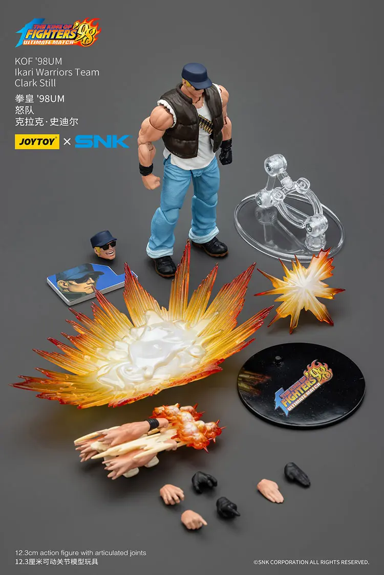 Action Figure - Clark Still KOF '98 UM Ikari Warriors Team SNK 1/18 - JOYTOY The King of Fighters
