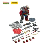the parts of the Action Figure - Groundchuck TMNT Nickelodeon 1 18 - JOYTOY Teenage Mutant Ninja Turtles in white background The Parts Of The Action Figure Groundchuck Tmnt Nickelodeon 1 18 Joytoy Teenage Mutant Ninja Turtles In White Background
