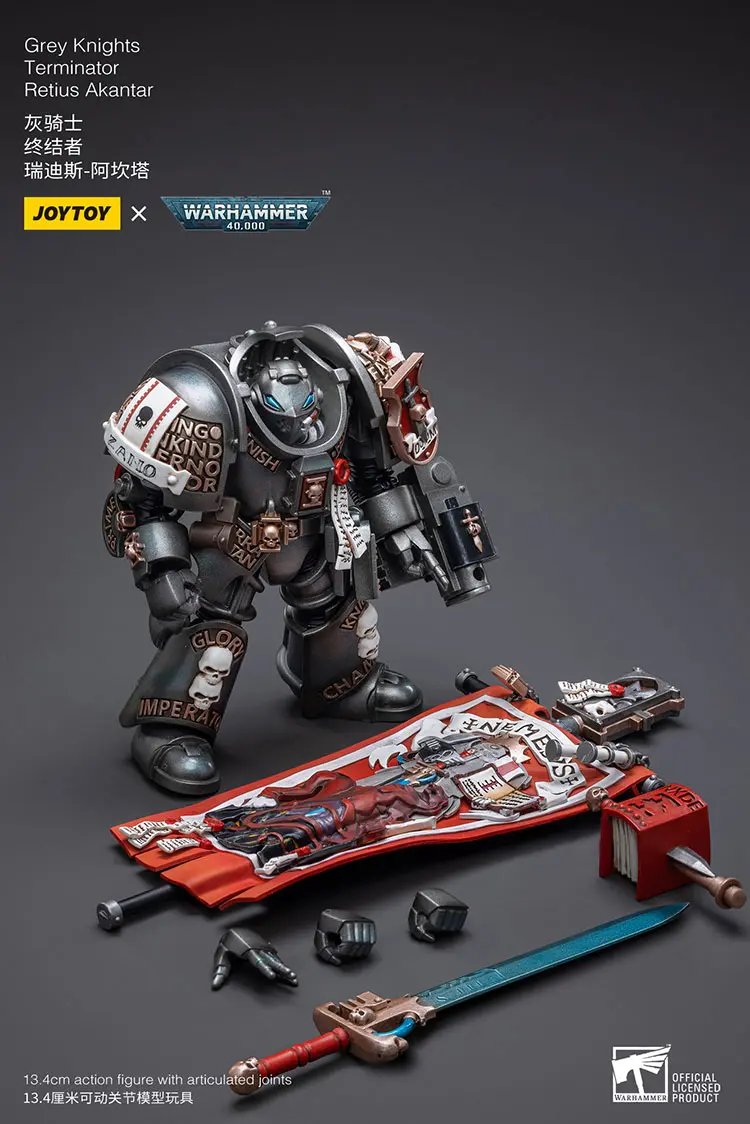 the parts of the Action Figure - JOYTOY Grey Knights Terminator Retius Akantar 1 18 - Warhammer 40K rectangle image the parts of the Action Figure - JOYTOY Grey Knights Terminator Retius Akantar 1 18 - Warhammer 40K rectangle image