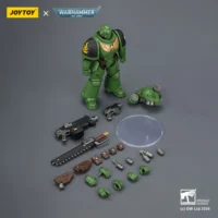 the parts of the Action Figure - JOYTOY Salamanders Intercessor with Bolt Rifle, Bolt Pistol and Chainsword 1 18 - Warhammer 40K the parts of the Action Figure - JOYTOY Salamanders Intercessor with Bolt Rifle, Bolt Pistol and Chainsword 1 18 - Warhammer 40K
