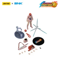 the parts of the Action Figure - JOYTOY Shermie KOF _98 UM Orochi Team SNK 1 18 - The King of Fighters in white background the parts of the Action Figure - JOYTOY Shermie KOF _98 UM Orochi Team SNK 1 18 - The King of Fighters in white background