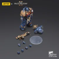 the parts of the Action Figure - JOYTOY Ultramarines Heavy Relic Primus Armor with Heavy Relic Bolt Rifle 1 18 - Warhammer 40K