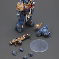 the parts of the Action Figure - JOYTOY Ultramarines Heavy Relic Primus Armor with Heavy Relic Bolt Rifle 1 18 - Warhammer 40K rectangle image