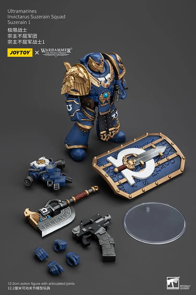 the parts of the Action Figure - JOYTOY Ultramarines Invictarus Suzerain Squad (Suzerain 1) 1 18 - Warhammer The Horus Heresy rectangle image the parts of the Action Figure - JOYTOY Ultramarines Invictarus Suzerain Squad (Suzerain 1) 1 18 - Warhammer The Horus Heresy rectangle image