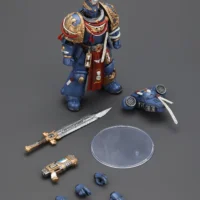 the parts of the Action Figure - JOYTOY Ultramarines Relic Primus Armour with Plasma Pistol and Combat Blade 1 18 - Warhammer 40K rectangle image the parts of the Action Figure - JOYTOY Ultramarines Relic Primus Armour with Plasma Pistol and Combat Blade 1 18 - Warhammer 40K rectangle image