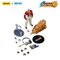 the parts of the Action Figure - JOYTOY Yashiro Nanakase KOF _98 UM Orochi Team SNK 1 18 - The King of Fighters in white background