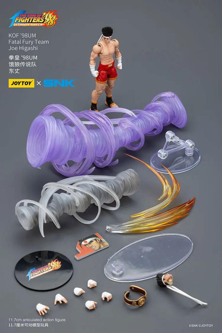 the parts of the Action Figure - Joe Higashi KOF _98 UM Fatal Fury Team SNK 1 18 - JOYTOY The King of Fighters rectangle image Action Figure - Joe Higashi KOF '98 UM Fatal Fury Team SNK 1/18 - JOYTOY The King of Fighters