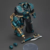 the parts of the Action Figure - JoyToy Alpha Legion Lernaean Terminator with Conversion Beam Cannon 1 18 - Warhammer The Horus Heresy rectangle image