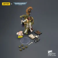 the parts of the Action Figure - JoyToy Death Guard Tallyman with Plasma Pistol 1 18 - Warhammer 40K