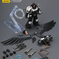 the parts of the Action Figure - JoyToy Raven Guard Corvus Corax, Primarch of the XIX Legion 1 18 (with artificer-crafted lightn