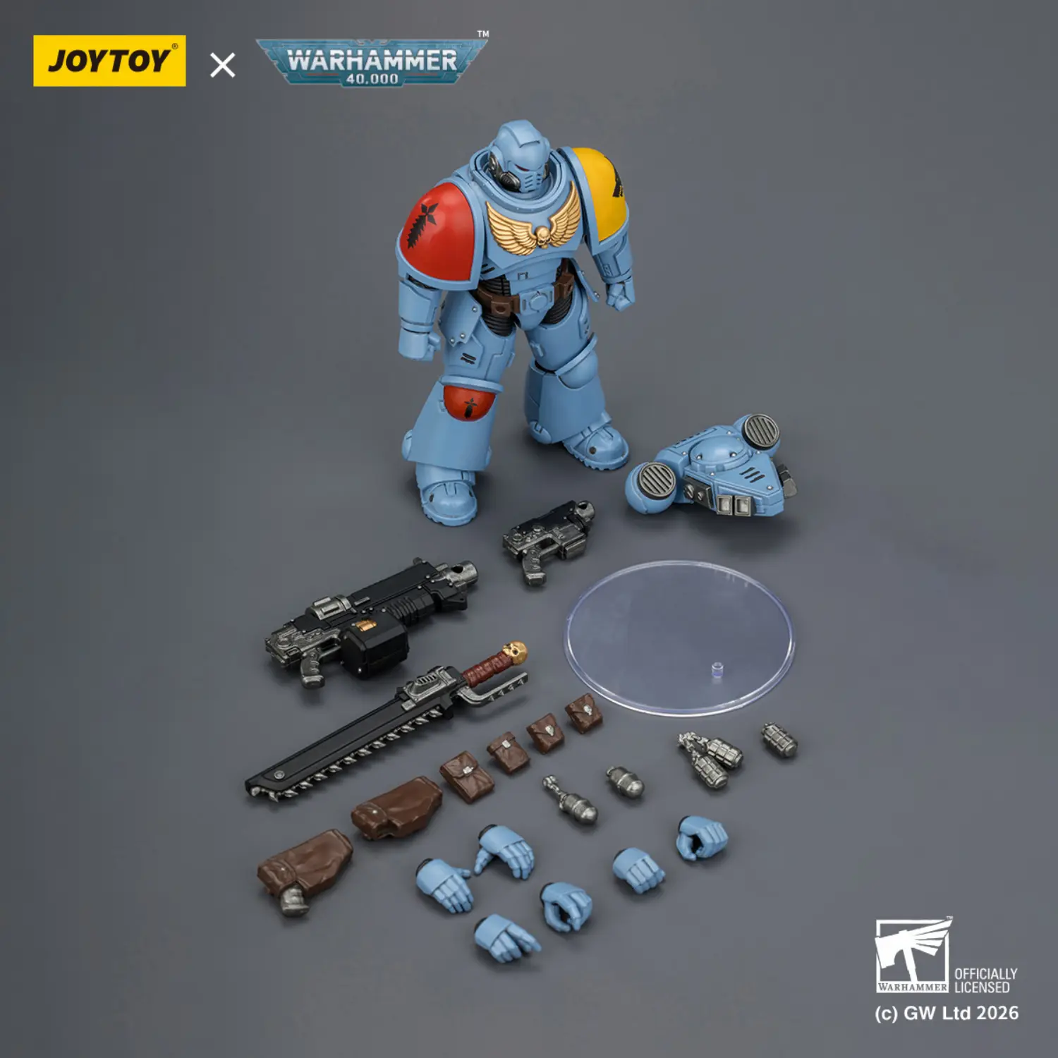 the parts of the Action Figure - JoyToy Space Wolves Intercessor with Bolt Rifle, Bolt Pistol and Chainsword 1 18 - Warhammer 40K the parts of the Action Figure - JoyToy Space Wolves Intercessor with Bolt Rifle, Bolt Pistol and Chainsword 1 18 - Warhammer 40K