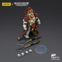 the parts of the Action Figure - JoyToy White Scars Qin Xa-Master of the Keshig with paired blades _theTails of the Dragon_ 1 18 - Warhammer The Horus Heresy