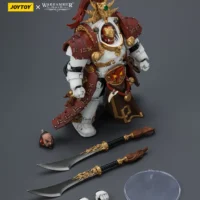 the parts of the Action Figure - JoyToy White Scars Qin Xa-Master of the Keshig with paired blades _theTails of the Dragon_ 1 18 - Warhammer The Horus Heresy rectangle image