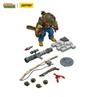 The Parts Of The Action Figure Leatherhead Tmnt Nickelodeon 1 18 Joytoy Teenage Mutant Ninja Turtles In White Background