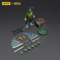 the parts of the Action Figure - Leonardo TMNT Nickelodeon 1 18 - JOYTOY Teenage Mutant Ninja Turtles