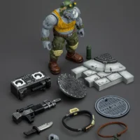 the parts of the Action Figure - Rocksteady TMNT Nickelodeon 1 18 - JOYTOY Teenage Mutant Ninja Turtles rectangle image The Parts Of The Action Figure Rocksteady Tmnt Nickelodeon 1 18 Joytoy Teenage Mutant Ninja Turtles Rectangle Image