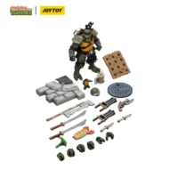 the parts of the Action Figure - Slash TMNT Nickelodeon 1 18 - JOYTOY Teenage Mutant Ninja Turtles in white background The Parts Of The Action Figure Slash Tmnt Nickelodeon 1 18 Joytoy Teenage Mutant Ninja Turtles In White Background
