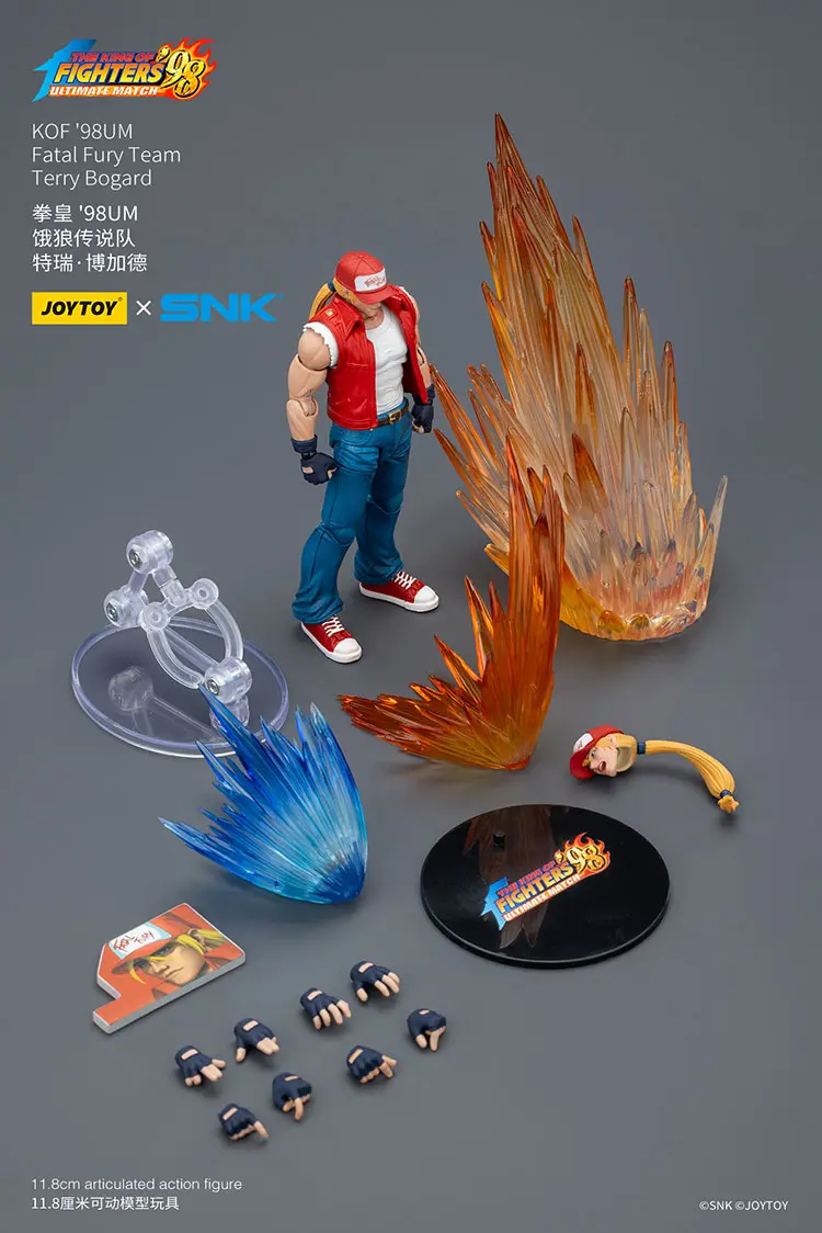 the parts of the Action Figure - Terry Bogard KOF _98 UM Fatal Fury Team SNK 1 18 - JOYTOY The King of Fighters rectangle image Action Figure - Terry Bogard KOF '98 UM Fatal Fury Team SNK 1/18 - JOYTOY The King of Fighters