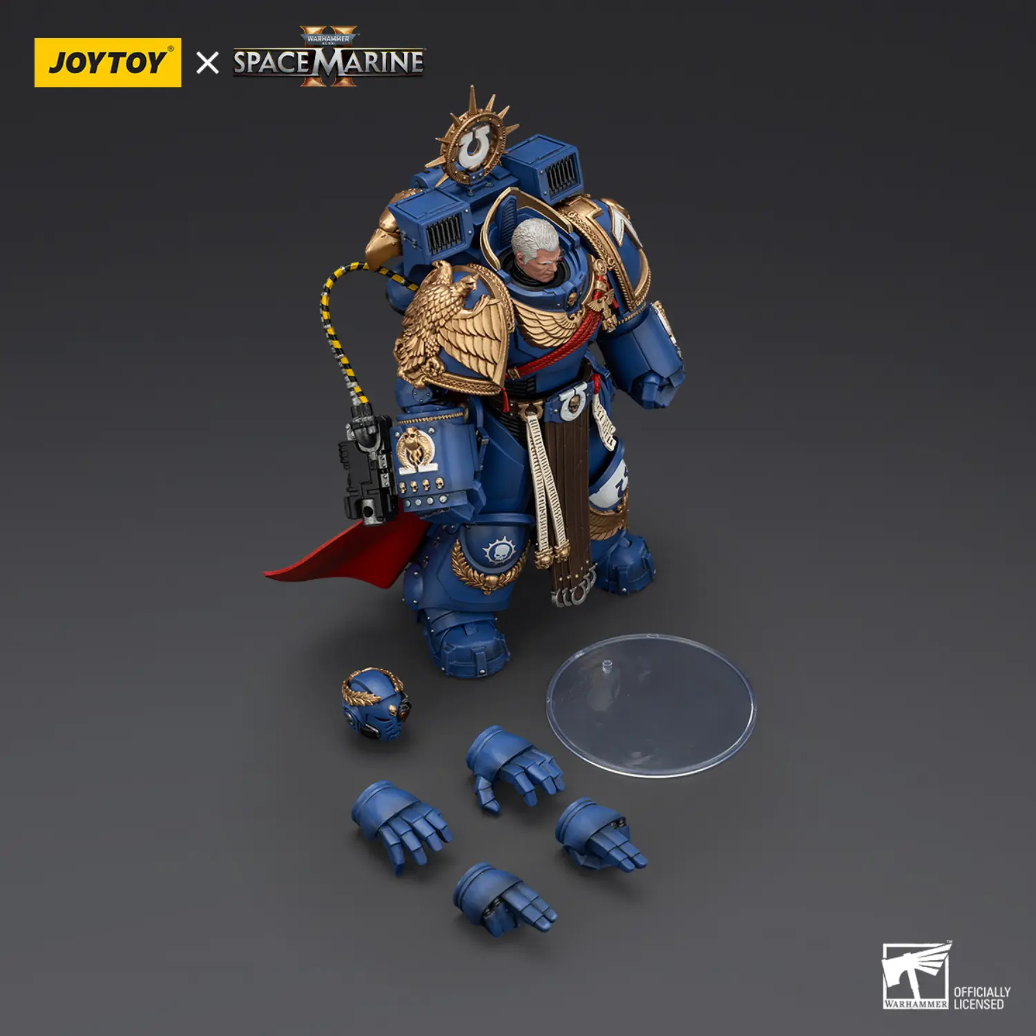 the parts of the Action Figure - Ultramarines Marneus Calgar, Chapter Master with MkX Gravis Armour and Gauntlets of Ultramar 1 18 - JOYTOY Warhammer 40K The Parts Of The Action Figure Ultramarines Marneus Calgar, Chapter Master With Mkx Gravis Armour And Gauntlets Of Ultramar 1 18 Joytoy Warhammer 40k