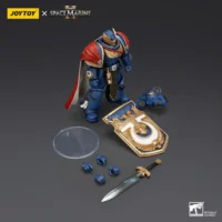 The Parts Of The Action Figure Ultramarines Victrix Honour Guard With Storm Shield And Power Sword 1 18 Joytoy Warhammer 40k