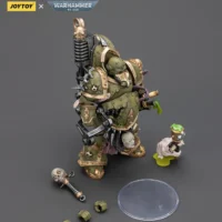 the parts of the Action Figure – JoyToy Death Guard Foul Blightspawn with Plague Sprayer 1 18 – Warhammer 40K rectangle image