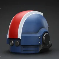 the right back of Action Figure Helmet - Ultramarines Lieutenant Titus MkX 1 1 Life-Size Wearable Replica - JOYTOY Warhammer 40K rectangle image The Right Back Of Action Figure Helmet Ultramarines Lieutenant Titus Mkx 1 1 Life Size Wearable Replica Joytoy Warhammer 40k Rectangle Image