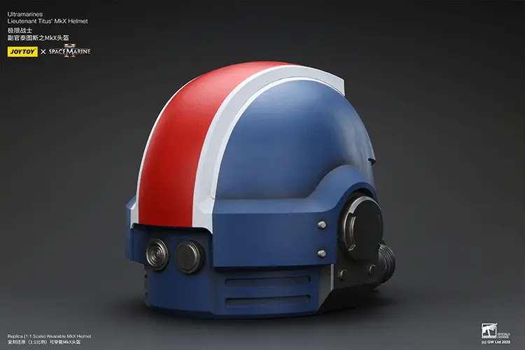 the right back of Action Figure Helmet - Ultramarines Lieutenant Titus MkX 1 1 Life-Size Wearable Replica - JOYTOY Warhammer 40K rectangle image The Right Back Of Action Figure Helmet Ultramarines Lieutenant Titus Mkx 1 1 Life Size Wearable Replica Joytoy Warhammer 40k Rectangle Image