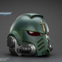 the right front of Action Figure Helmet - Dark Angels MkX 1 1 Life-Size Wearable Replica - JOYTOY Warhammer 40K rectangle image The Right Front Of Action Figure Helmet Dark Angels Mkx 1 1 Life Size Wearable Replica Joytoy Warhammer 40k Rectangle Image