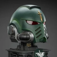 the right front of Action Figure Helmet - Dark Angels MkX 1 1 Life-Size Wearable Replica and Display Stand - JOYTOY Warhammer 40K rectangle image The Right Front Of Action Figure Helmet Dark Angels Mkx 1 1 Life Size Wearable Replica And Display Stand Joytoy Warhammer 40k Rectangle Image