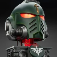 the right front of Action Figure Helmet - Dark Angels MkX 1 1 Life-Size Wearable Replica with red lighting and Display Stand - JOYTOY Warhammer 40K rectangle image 2 The Right Front Of Action Figure Helmet Dark Angels Mkx 1 1 Life Size Wearable Replica With Red Lighting And Display Stand Joytoy Warhammer 40k Rectangle Image 2