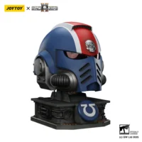 the right front of Action Figure Helmet - Ultramarines Lieutenant Titus' MkX Helmet & Display Stand 1 1 Life-Size Wearable Replica - JOYTOY Warhammer 40K in white background The Right Front Of Action Figure Helmet Ultramarines Lieutenant Titus' Mkx Helmet & Display Stand 1 1 Life Size Wearable Replica Joytoy Warhammer 40k In White Background