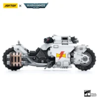 the right of Action Figure Vehicle - White Scars Raider-pattern Combat Bike 1 18 - JOYTOY Warhammer 40K in white background The Right Of Action Figure Vehicle White Scars Raider Pattern Combat Bike 1 18 Joytoy Warhammer 40k In White Background