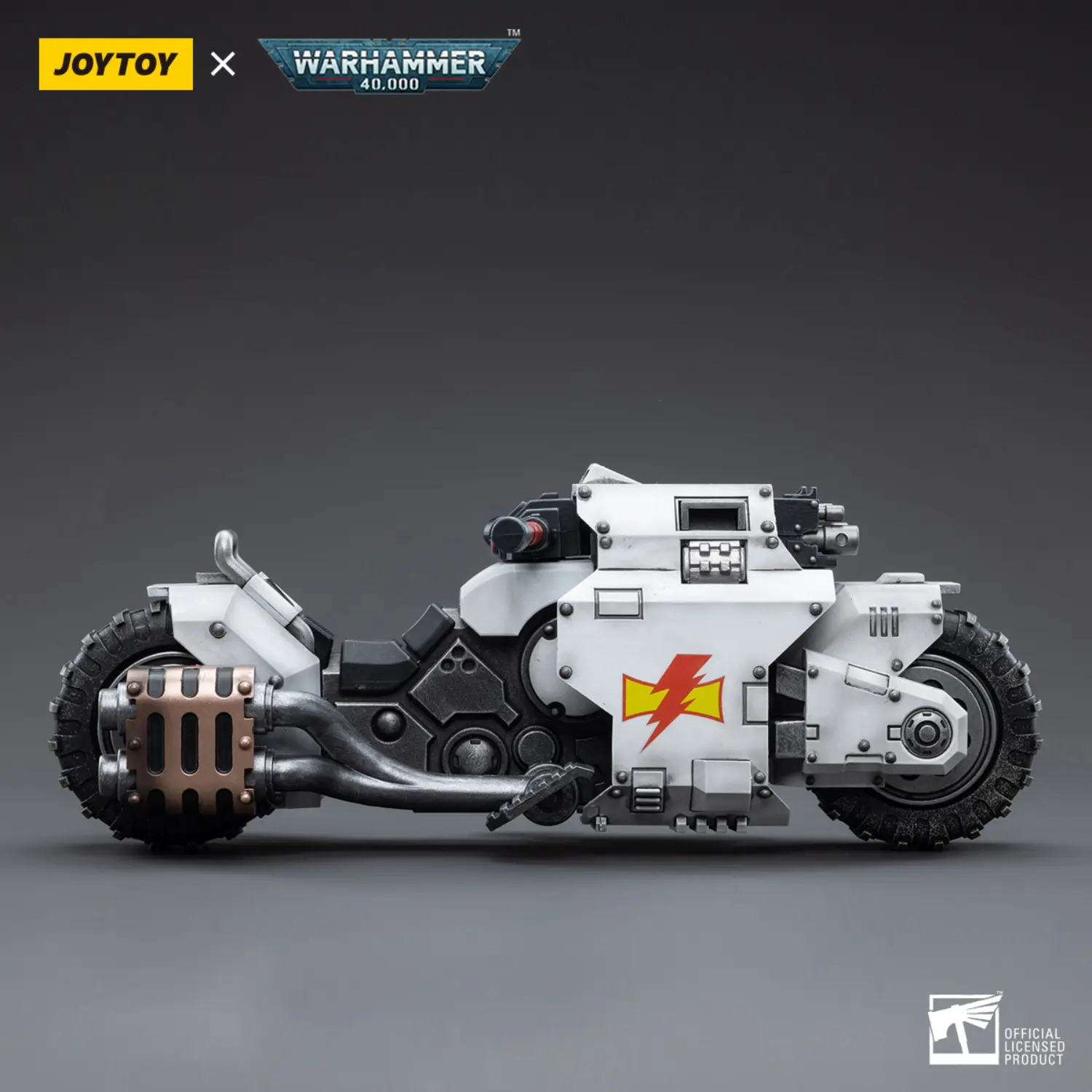 the right of Action Figure Vehicle - White Scars Raider-pattern Combat Bike 1 18 - JOYTOY Warhammer 40K The Right Of Action Figure Vehicle White Scars Raider Pattern Combat Bike 1 18 Joytoy Warhammer 40k
