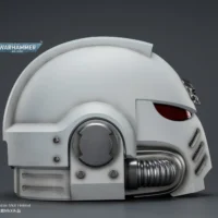 the right side of the Action Figure - JOYTOY White Scars MkX Helmet 1 1 Life-Size Replica - Warhammer 40K rectangle image
