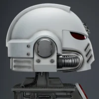 the right side of the Action Figure - JOYTOY White Scars MkX Helmet & Display Stand 1 1 Life-Size Replica - Warhammer 40K rentangle image 17 the right side of the Action Figure - JOYTOY White Scars MkX Helmet & Display Stand 1 1 Life-Size Replica - Warhammer 40K rentangle image 17