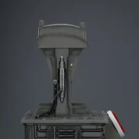 the right side of the the display stand of the Action Figure - JOYTOY White Scars MkX Helmet & Display Stand 1 1 Life-Size Replica - Warhammer 40K rentangle image the right side of the the display stand of the Action Figure - JOYTOY White Scars MkX Helmet & Display Stand 1 1 Life-Size Replica - Warhammer 40K rentangle image