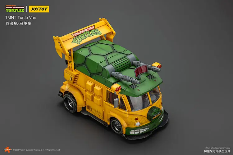 The Right Upward Side Of The Vehicle Model Turtle Van (party Wagon) Tmnt Nickelodeon 1 18 Joytoy Teenage Mutant Ninja Turtles Rectangle Image