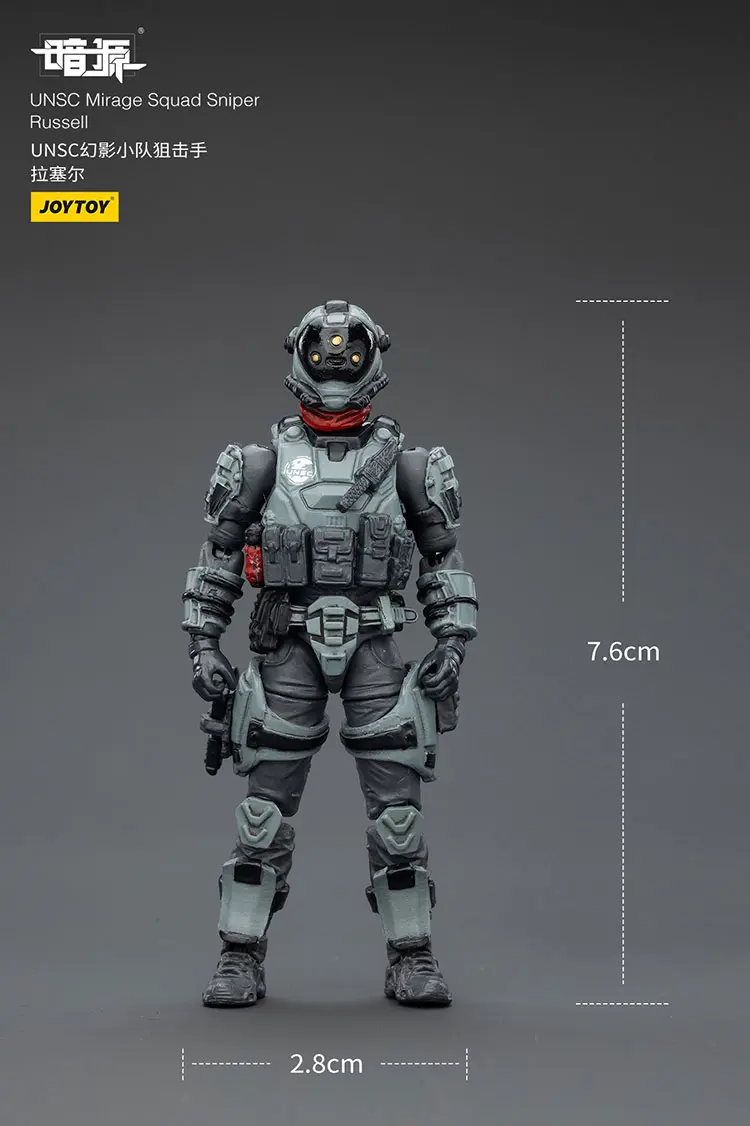 the size of Action Figure - Dark Source UNSC Mirage Squad Sniper - Russell 1 25 - JOYTOY Dark Source in white background rectangle image The Size Of Action Figure Dark Source Unsc Mirage Squad Sniper Russell 1 25 Joytoy Dark Source In White Background Rectangle Image