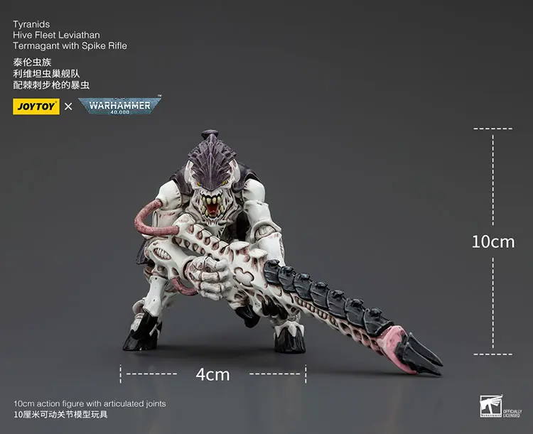 the size of Action Figure - Tyranids Hive Fleet Leviathan Termagant with Spike Rifle 1 18 - JOYTOY Warhammer 40K rectangle image The Size Of Action Figure Tyranids Hive Fleet Leviathan Termagant With Spike Rifle 1 18 Joytoy Warhammer 40k Rectangle Image