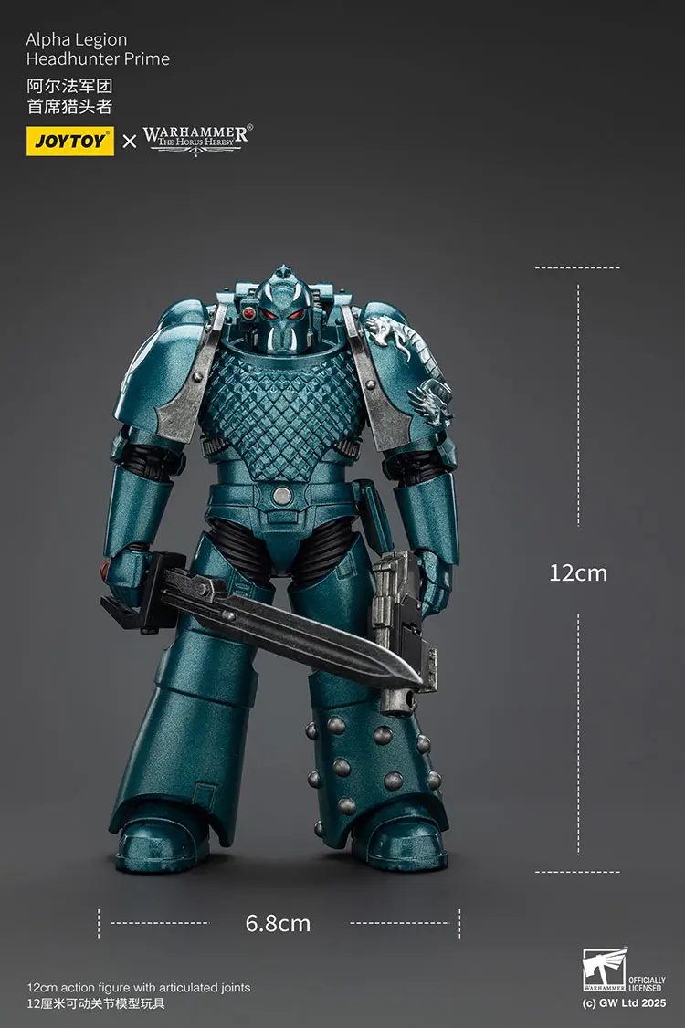 the size of the Action Figure - Alpha Legion Headhunter Prime 1 18 - JOTYOY Warhammer The Horus Heresy rectangle image The Size Of The Action Figure Alpha Legion Headhunter Prime 1 18 Jotyoy Warhammer The Horus Heresy Rectangle Image