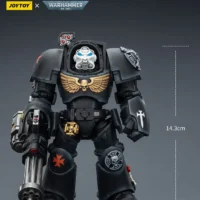 the size of the Action Figure - Black Templars Terminator 3 with Power Fist and Assault Cannon 1 18 - JOYTOY Warhammer 40K rectangle image the size of the Action Figure - Black Templars Terminator 3 with Power Fist and Assault Cannon 1 18 - JOYTOY Warhammer 40K rectangle image