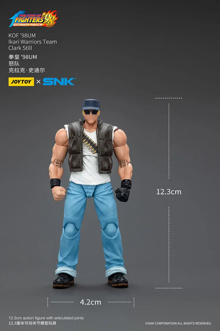 Action Figure - Clark Still KOF '98 UM Ikari Warriors Team SNK 1/18 - JOYTOY The King of Fighters