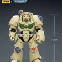 the size of the Action Figure - Dark Angels Deathwing Terminator 2 with Power Fist and Storm Bolter 1 18 - JOYTOY Warhammer 40K rectangle image