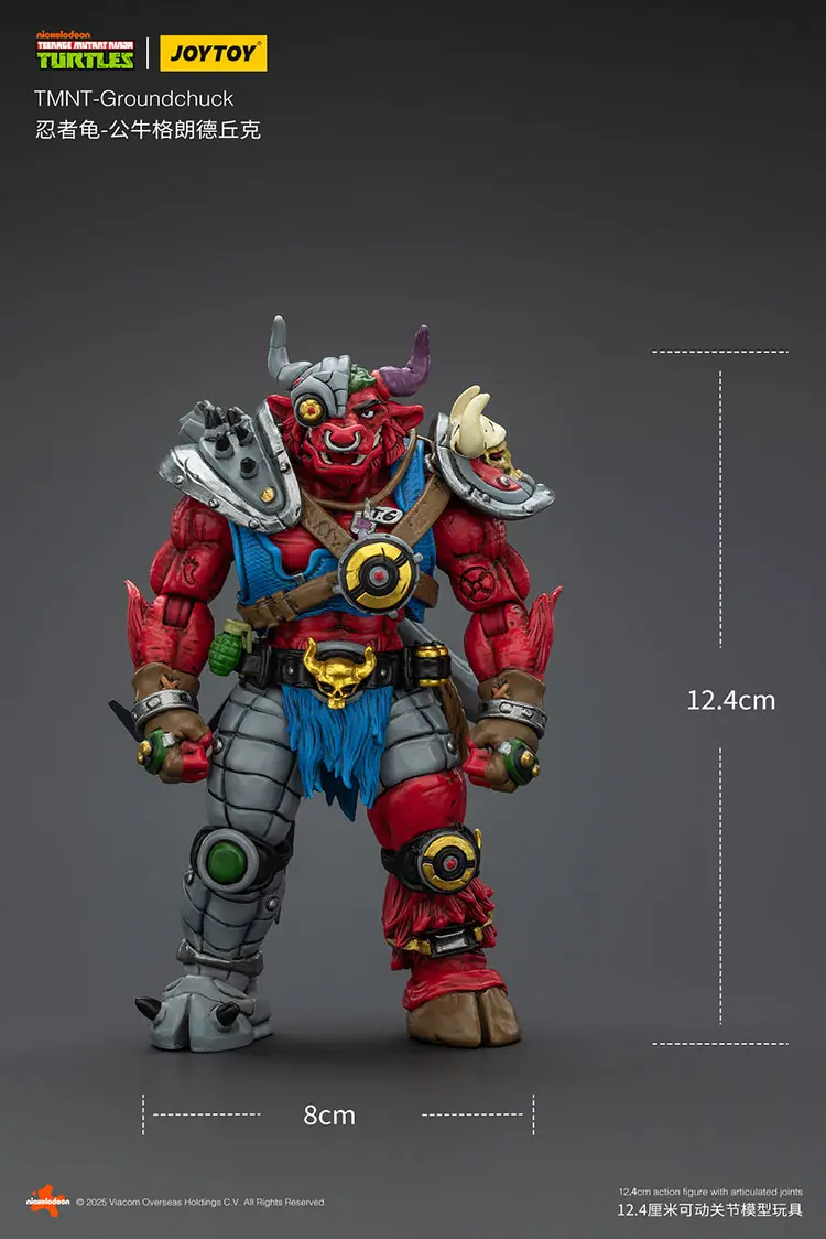 the size of the Action Figure - Groundchuck TMNT Nickelodeon 1 18 - JOYTOY Teenage Mutant Ninja Turtles rectangle image The Size Of The Action Figure Groundchuck Tmnt Nickelodeon 1 18 Joytoy Teenage Mutant Ninja Turtles Rectangle Image