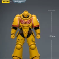 the size of the Action Figure - Imperial Fists Intercessor with Bolt Rifle, Bolt Pistol and Chainsword 1 18 - Warhammer 40K rectangle image