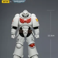 the size of the Action Figure - JOYTOY White Scars Intercessor with Bolt Rifle, Bolt Pistol and Chainsword 1 18 - Warhammer 40K rectangle image