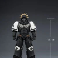 the size of the Action Figure - JoyToy Game Edition Black Templars Heavy Intercessor with Heavy Bolt Rifle and Bolt Pistol 1 18 - Warhammer 40K Space Marine 2 rectangle image