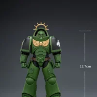 the size of the Action Figure - JoyToy Game Edition Salamanders Heavy Intercessor with Heavy Bolt Rifle and Bolt Pistol 1 18 - Warhammer 40K Space Marine 2 rectangle image