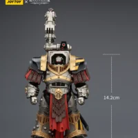 the size of the Action Figure - JoyToy Iron Warriors Warsmith with Graviton Crusher Hammer 1 18 - Warhammer The Horus Heresy rectangle image