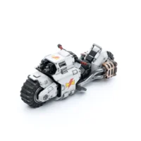the upward left front of Action Figure Vehicle - White Scars Raider-pattern Combat Bike 1 18 - JOYTOY Warhammer 40K in white background rectangle image The Upward Left Front Of Action Figure Vehicle White Scars Raider Pattern Combat Bike 1 18 Joytoy Warhammer 40k In White Background Rectangle Image